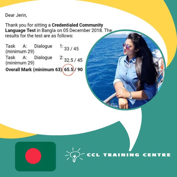 NAATI CCL Training Centre Bangla Result